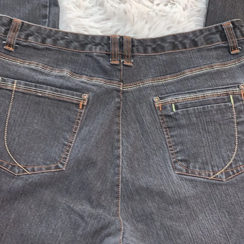 French Cuff Gray Jeans - Picture 5 of 11